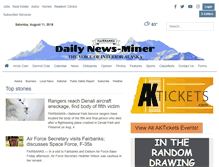 Tablet Screenshot of newsminer.com